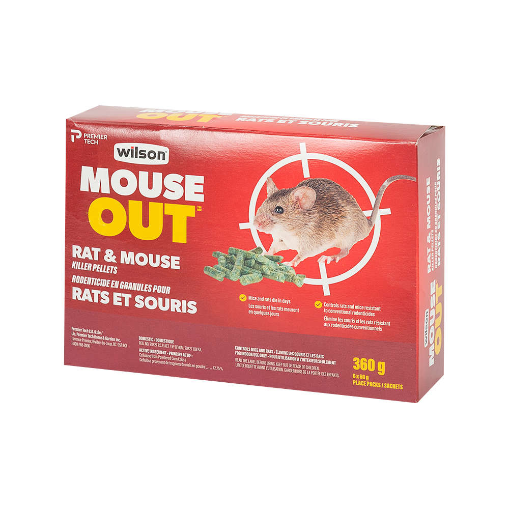 Rodenticide pour rat et souris Predator en sachet 60 g Pqt/6