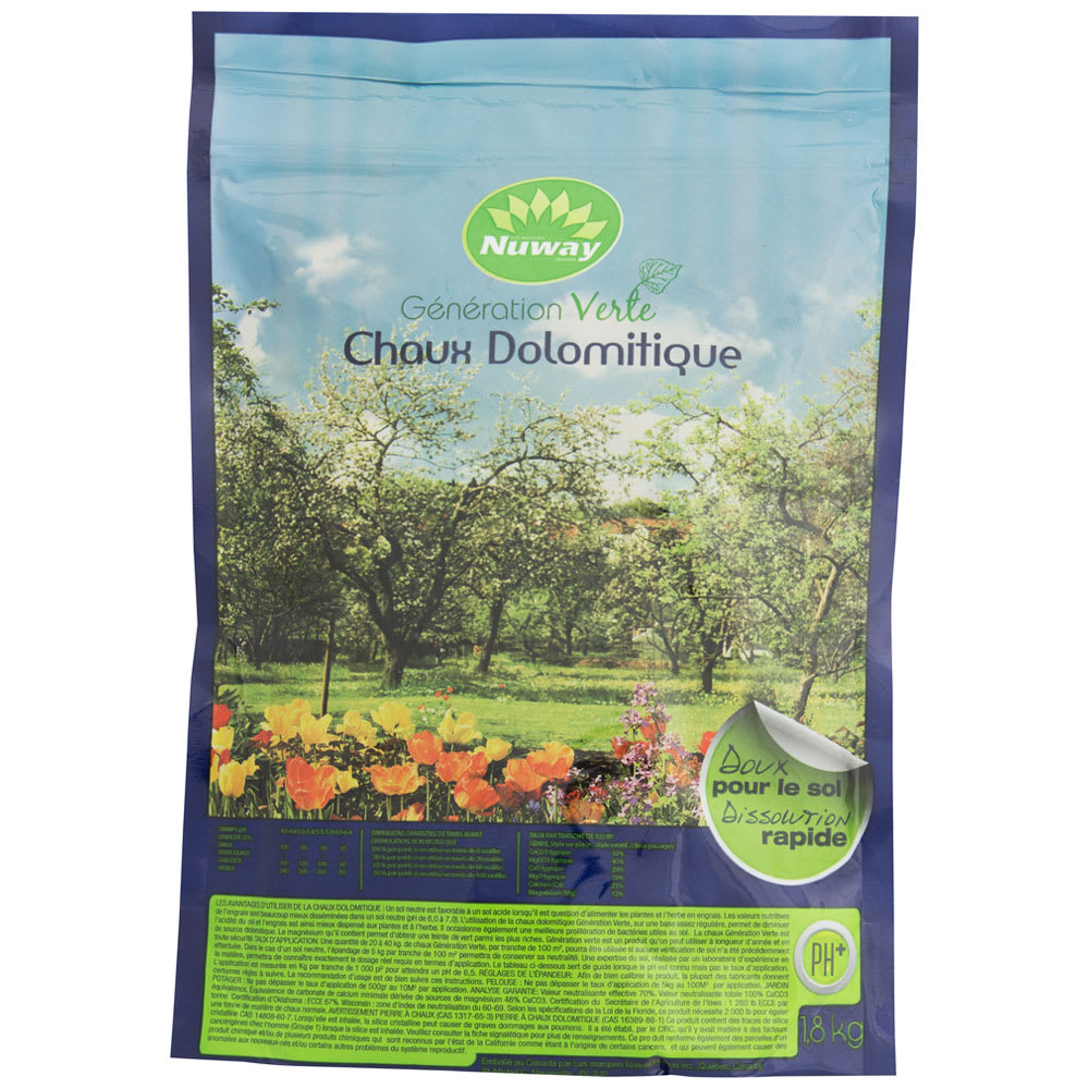 Chaux dolomitique 1,8 kg