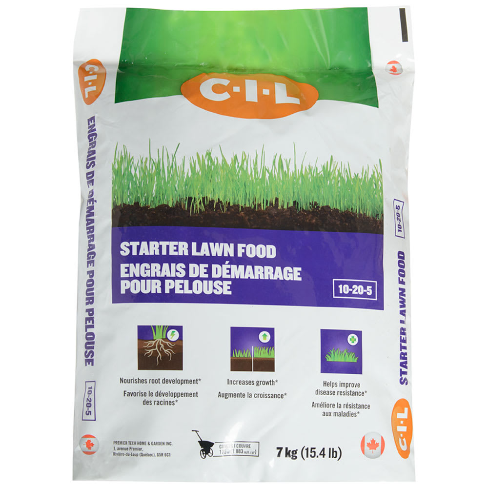 Engrais de démarrage pour pelouse 10-20-5, 7 kg
