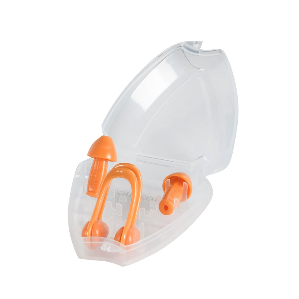 Ensemble de pince nez et bouchons de natation