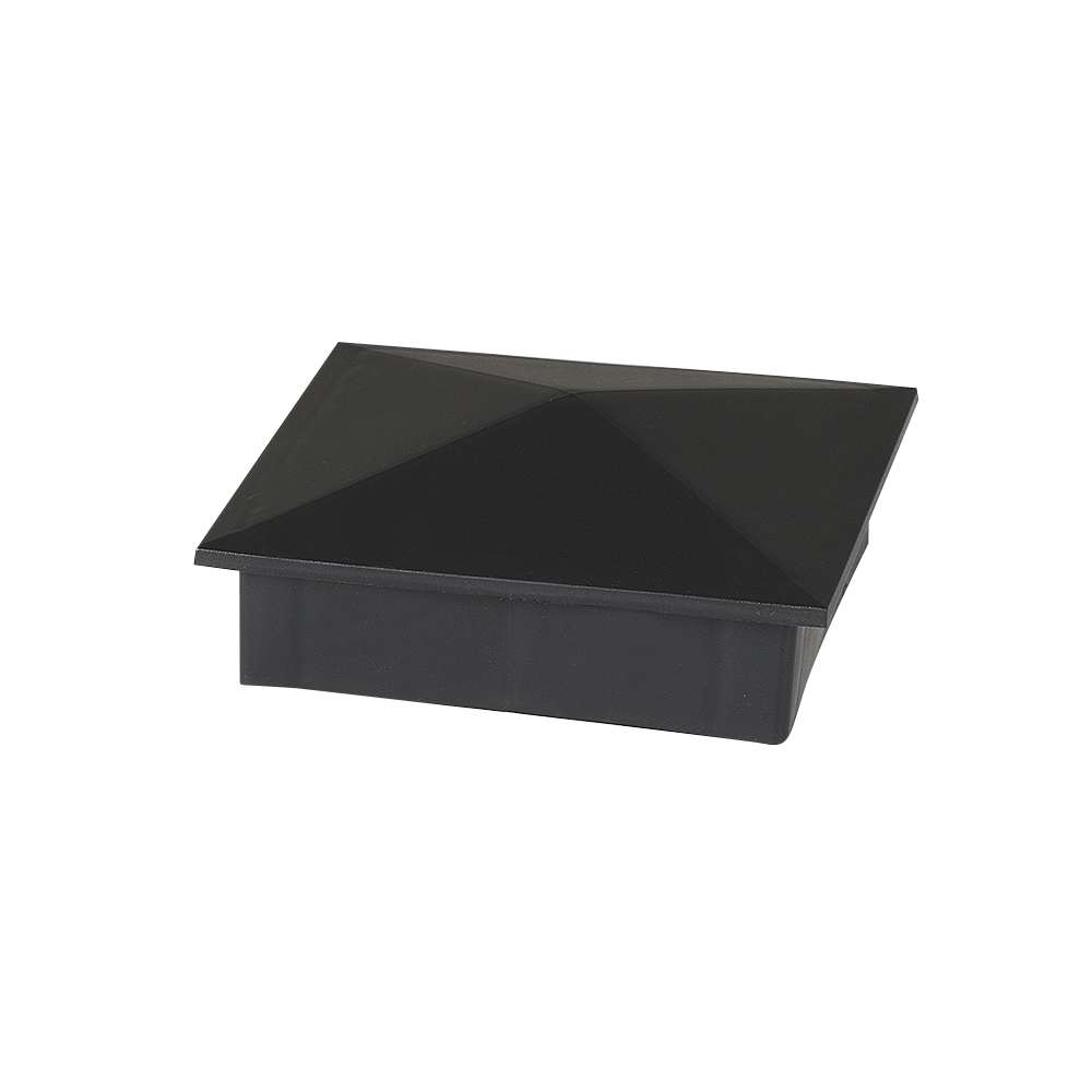 Capuchon de clôture 4 po x 4 po noir