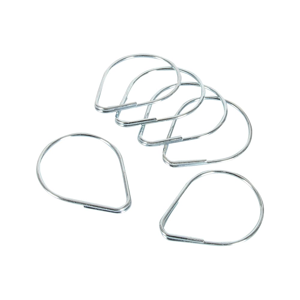 Anneaux pour porte d'abri d'auto Pqt/6