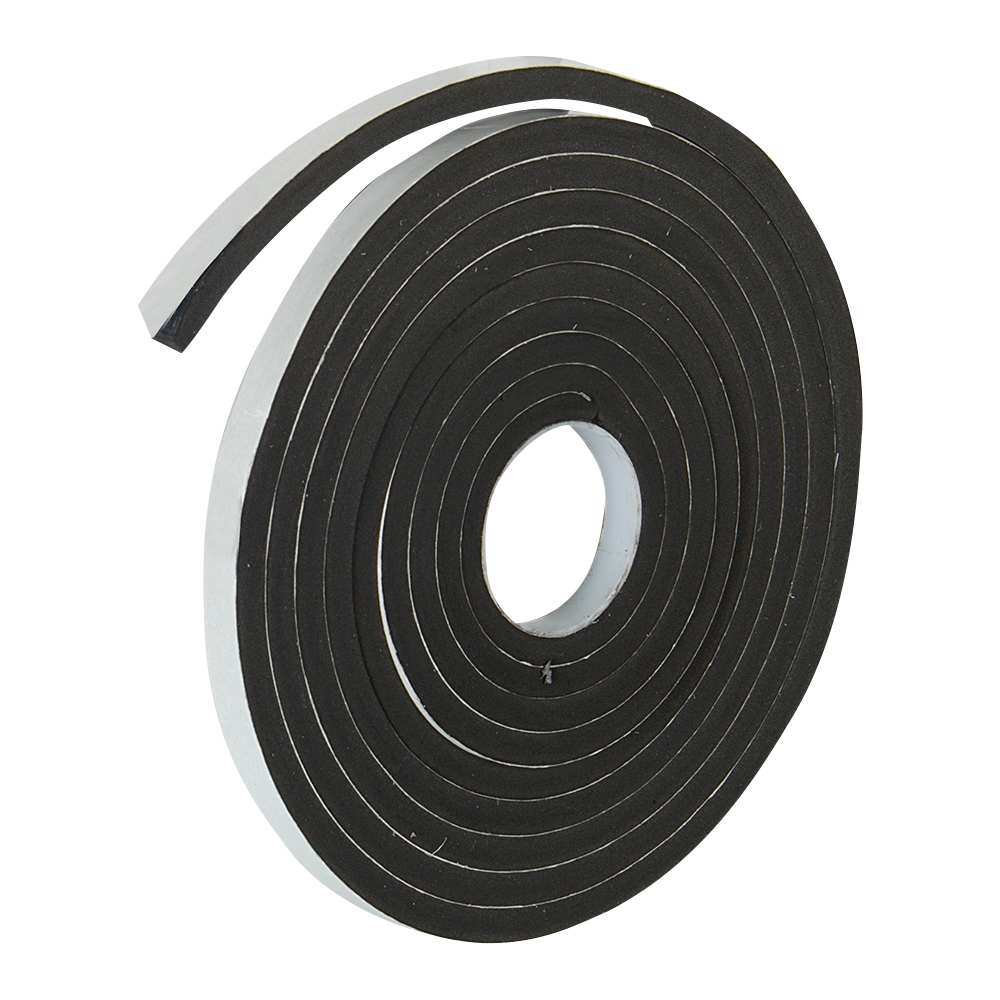 Ruban coupe-froid en mousse 1/4 po x 3/8 po x 10 pi