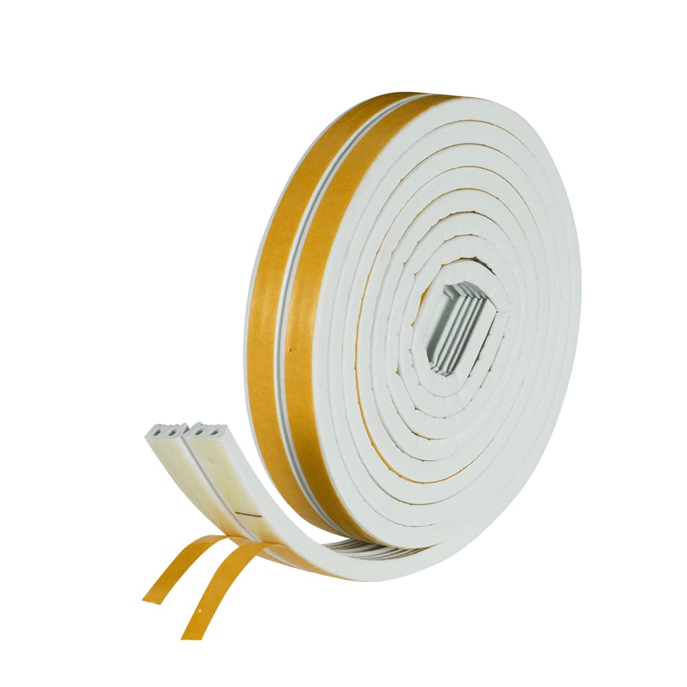 Ruban coupe-froid en mousse de caoutchouc EPDM 5/16 po x 19/32 po x 8 1/2 pi