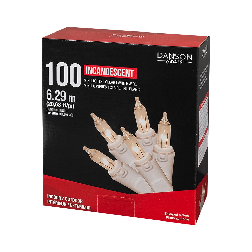 100 Miniature Lights Set Clear