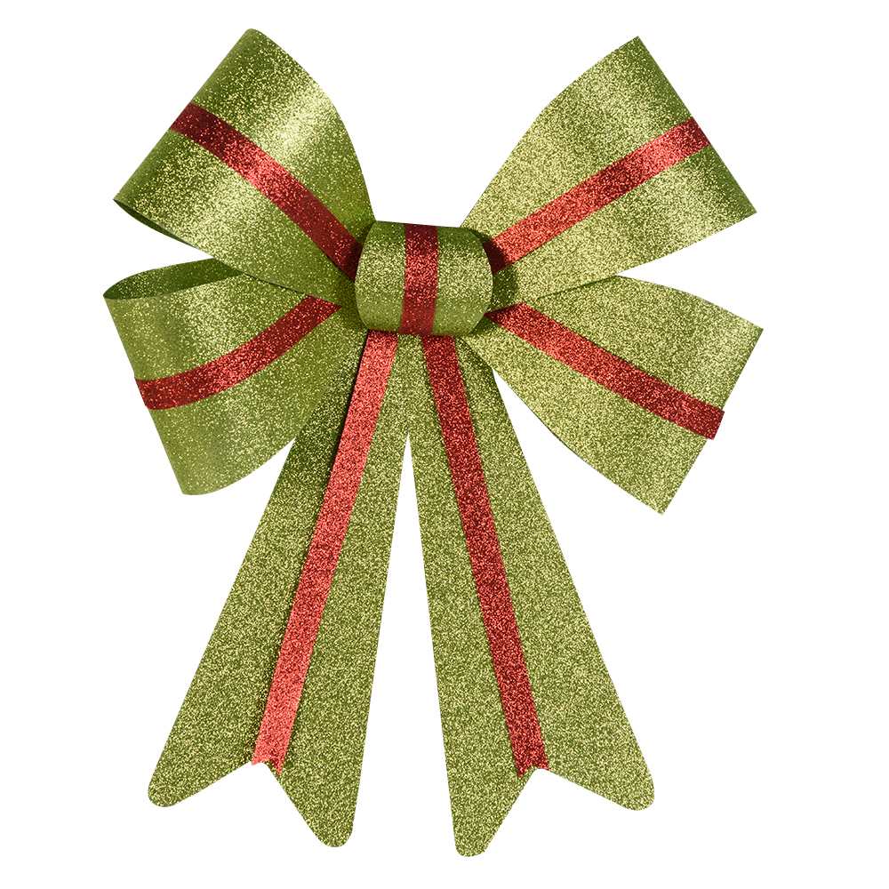 VERTUO Green Christmas Bow 14 in.