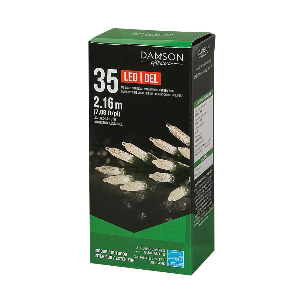 35 M5 LED Lights Set Warm White