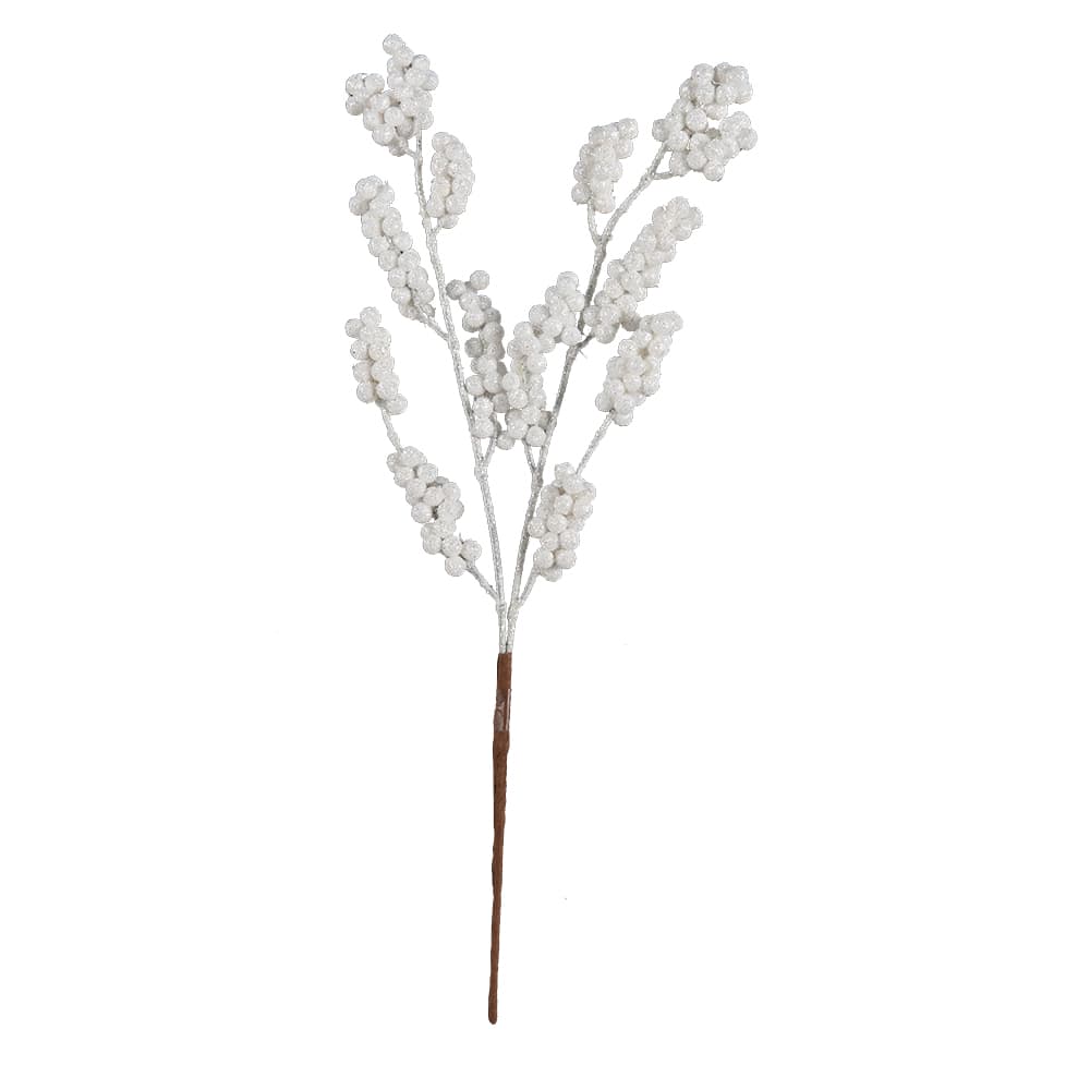 Pic décoratif fouet blanc 18 po