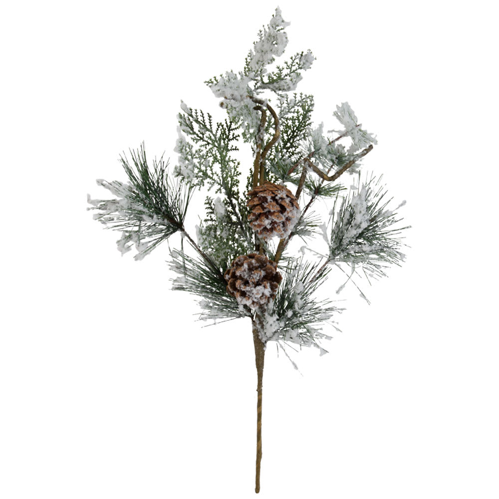 Pic décoratif pin vert 17 1/2 po