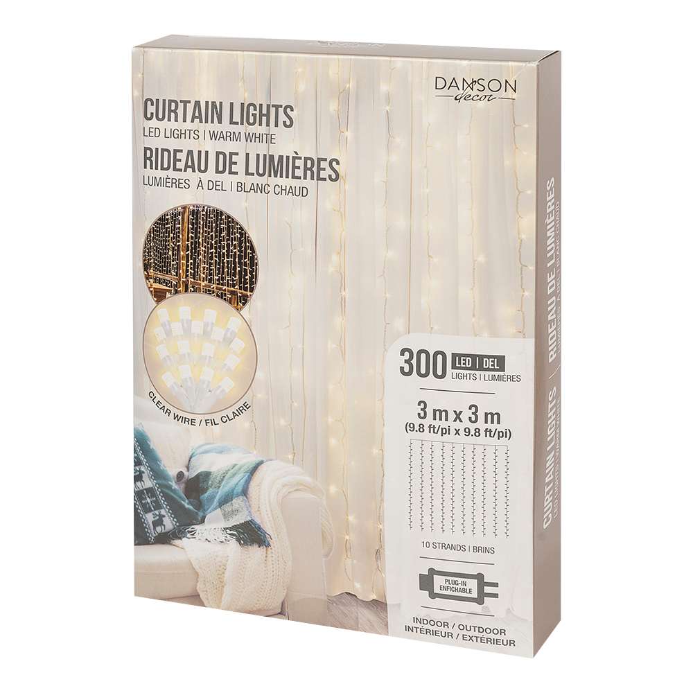 LED Curtain Lights Warm White