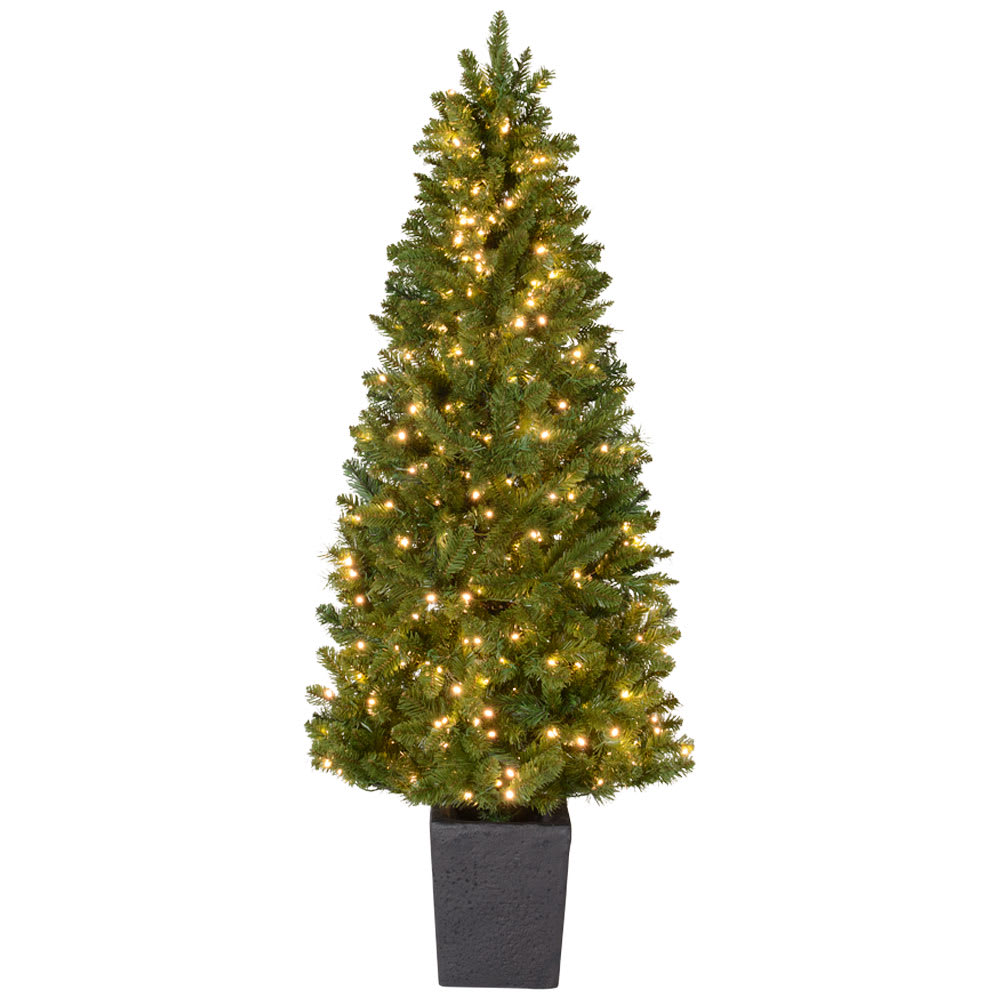 VERTUO Potted Pre-Lit Christmas Tree 6 ft.
