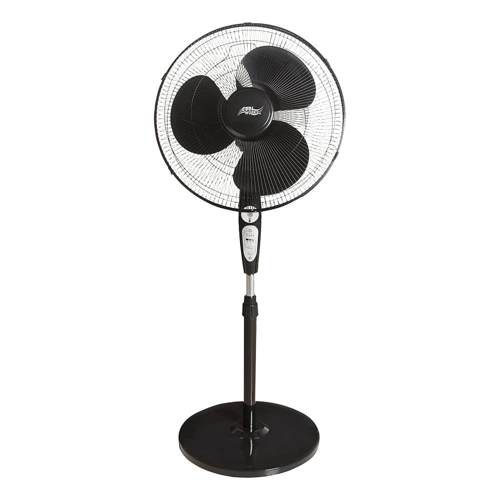Ventilateur sur pied 18 po 3 vitesses avec télécommande