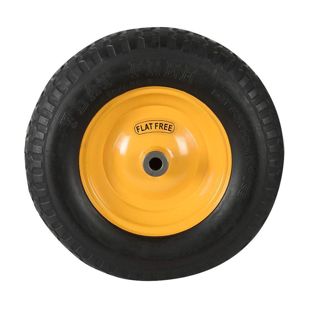 Roue et pneu anti-crevaison pour brouette 16 po (Jante de 8 po) GARANT