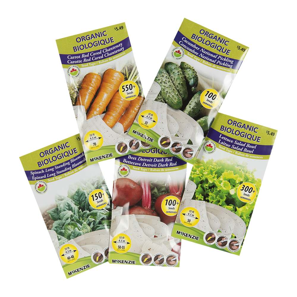Organic McKenzie Assorted Seeds VEGETABLE, FRUITS and HERBS