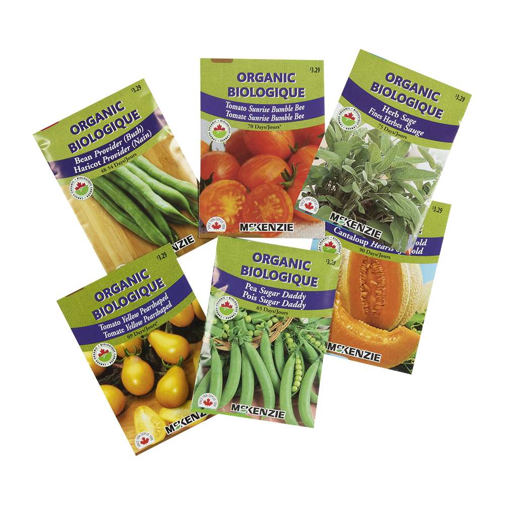 Organic McKenzie Assorted Seeds VEGETABLE, FRUITS and HERBS