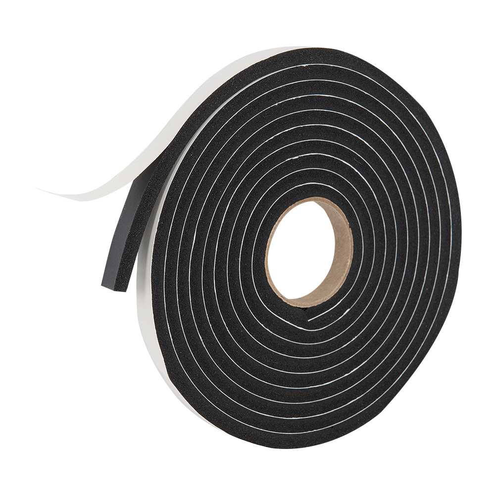 Ruban coupe-froid en mousse 3/8 po x 3/8 po x 10 pi