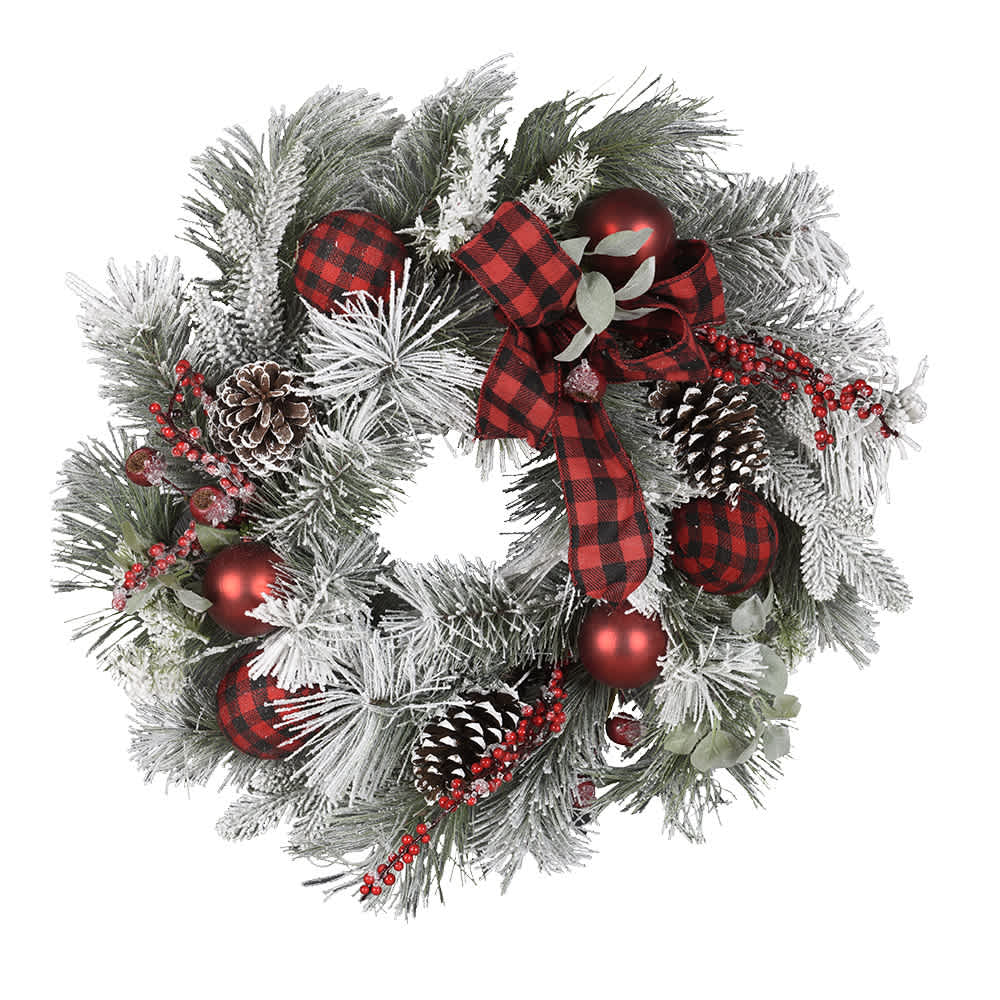 Couronne de Noël 24 po