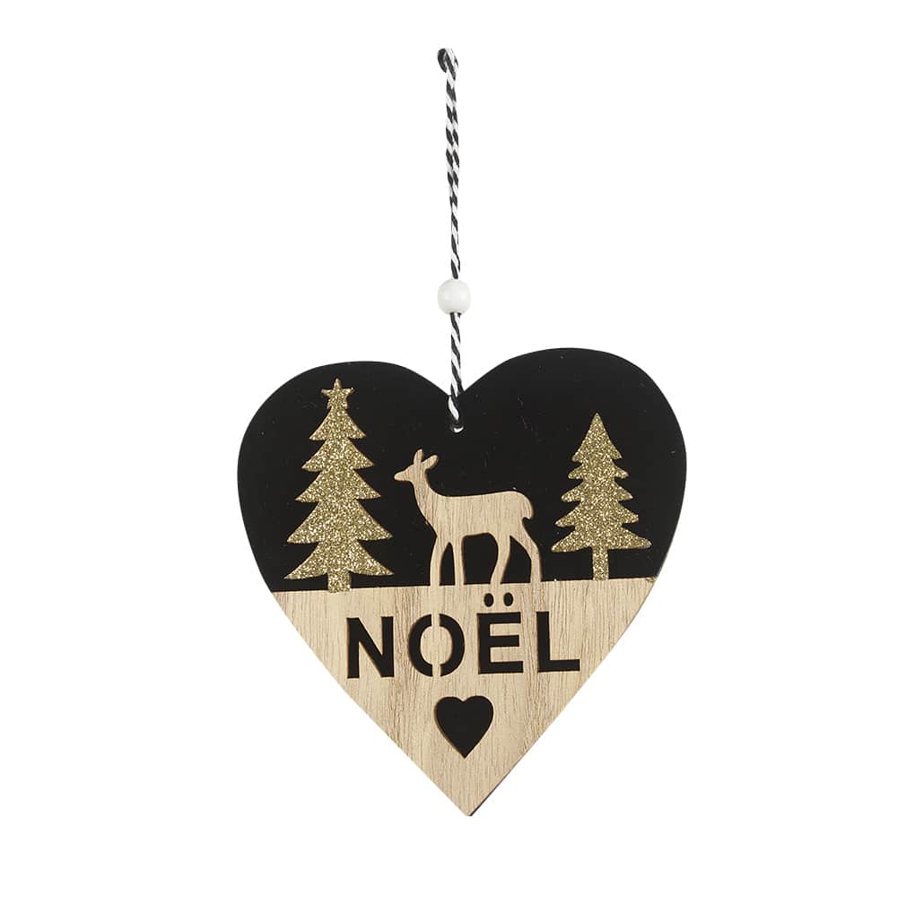 Ornement cœur 4 1/2 po