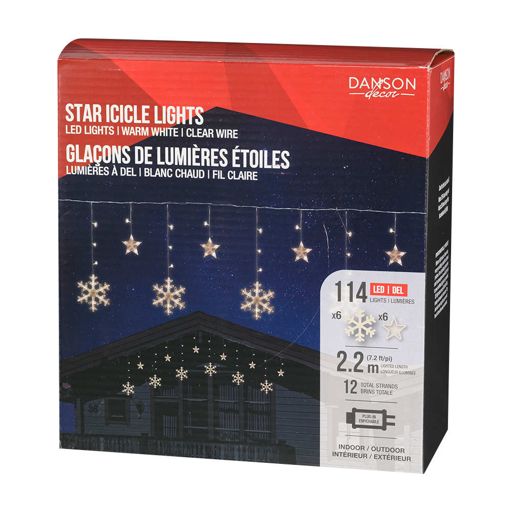 12 strands LED Curtain Light Set Warm White