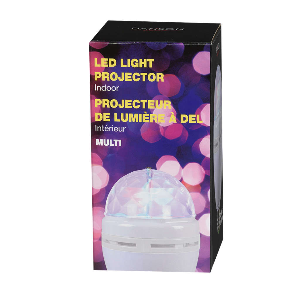 Ampoule DEL rotative effet disco