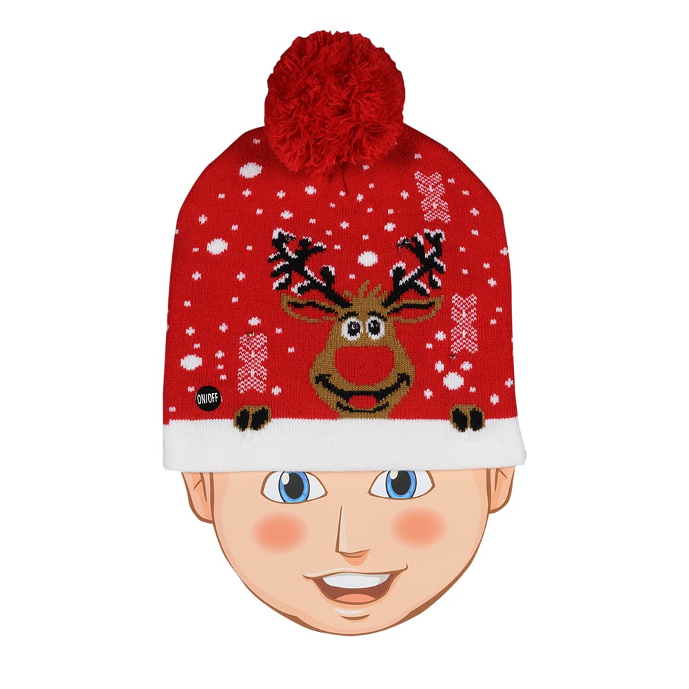 Tuque de Noël lumineuse