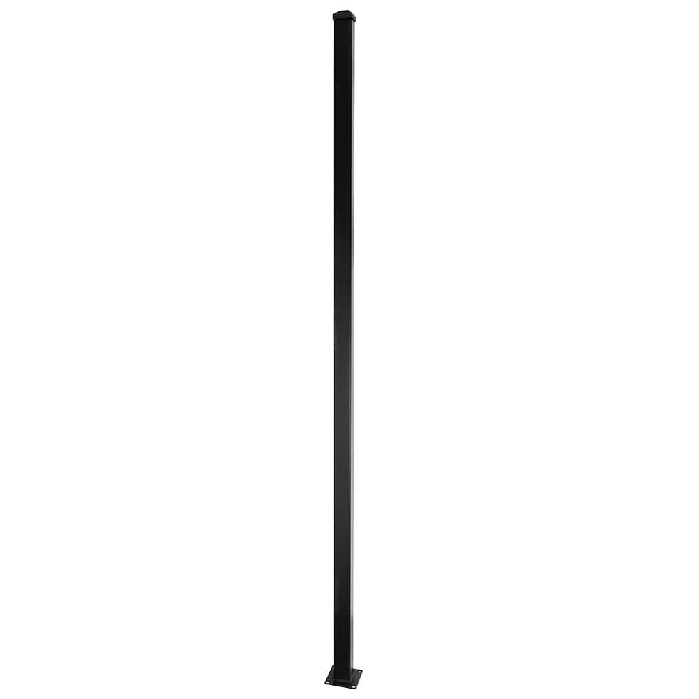 Universal Fence Steel Post 76 in. Black
