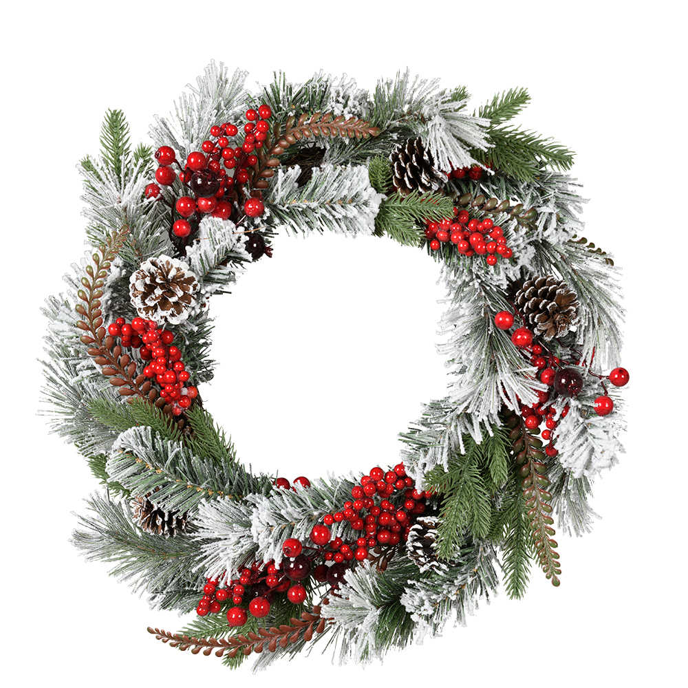 Couronne de Noël 24 po