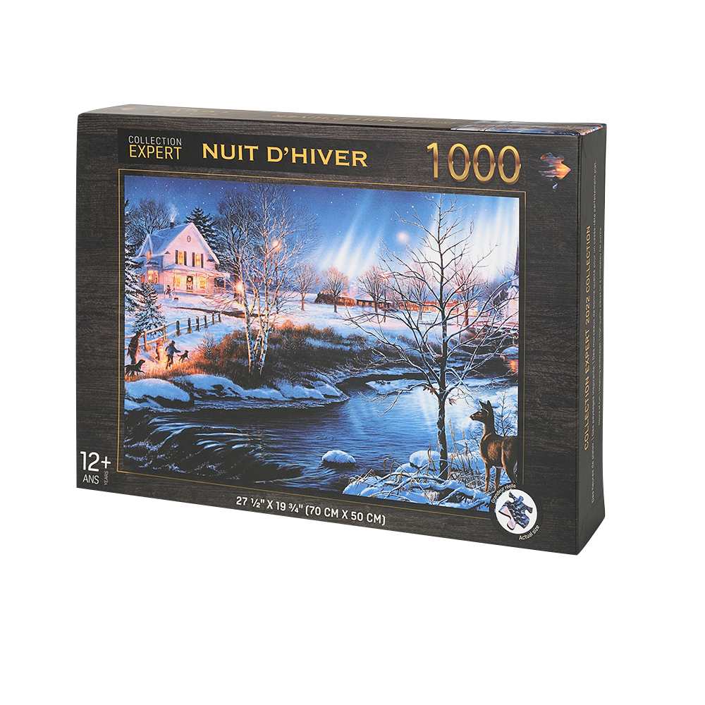 Casse-tête nuit d'hiver 1 000 morceaux