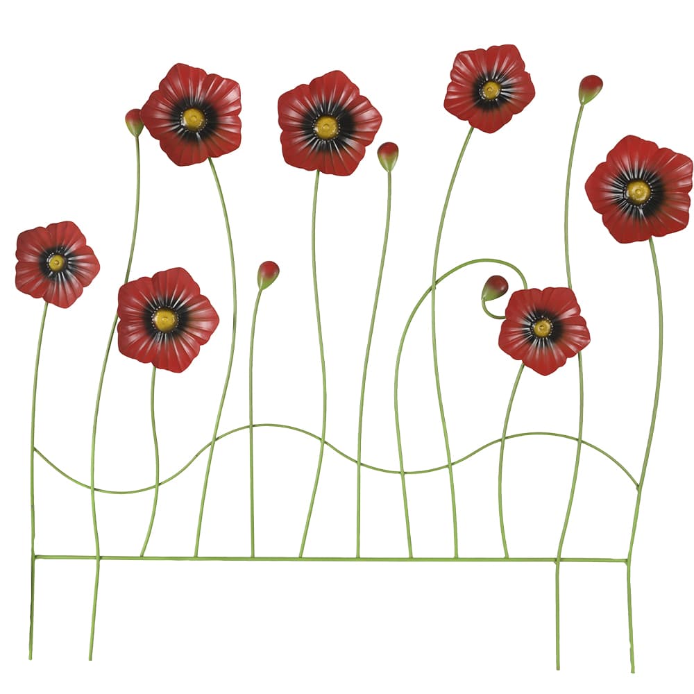 Clôture de jardin coquelicots VERTUO