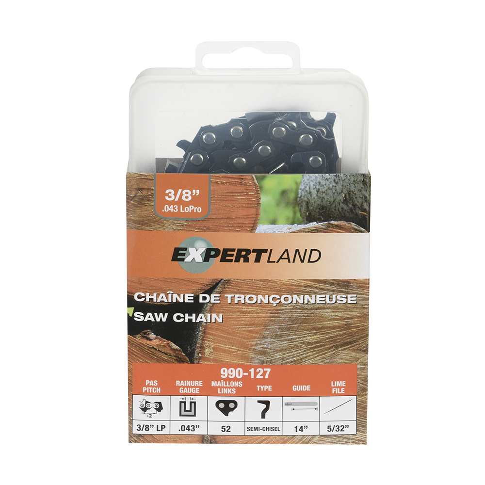 Chaîne de remplacement pour scie 14 po, 3/8 po LP, 0,043 po, 52 maillons