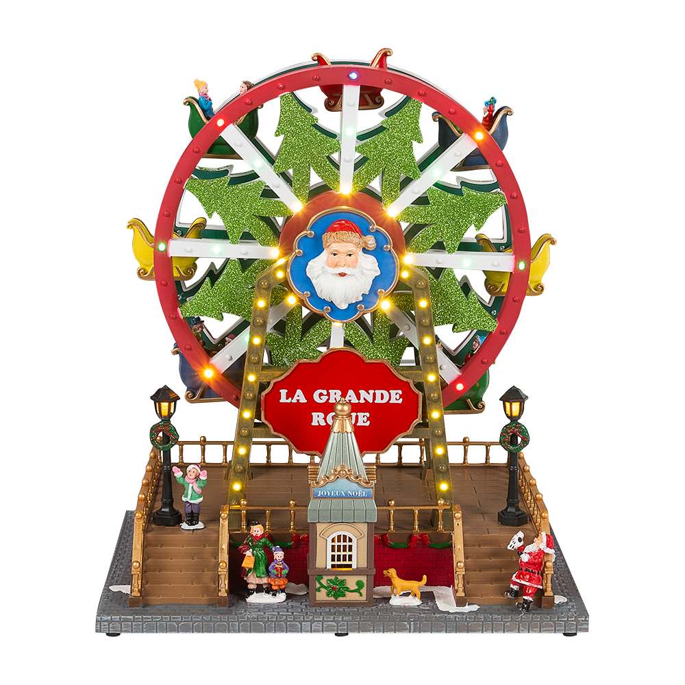 Grande roue musicale illuminée