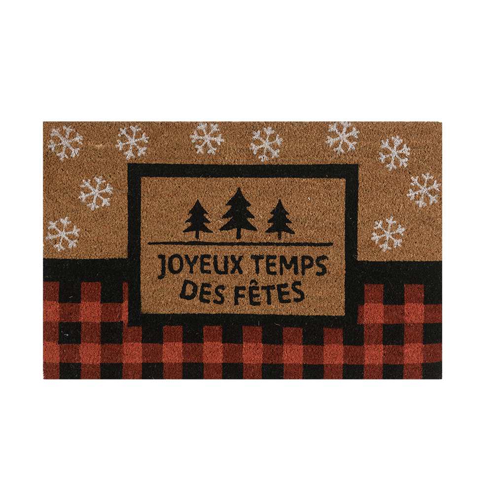 VERTUO Joyeux temps des fêtes Coco Exterior Mat 30 in x 20 in