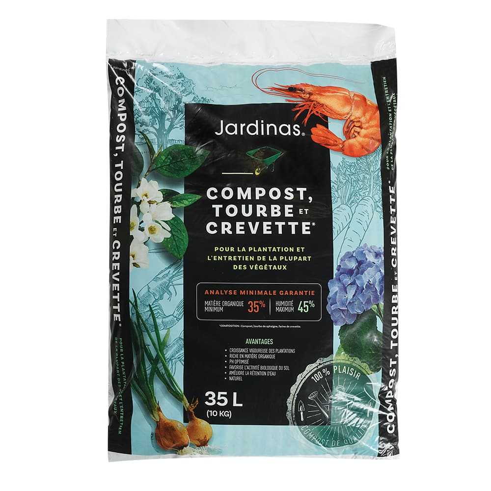 Compost tourbe et crevette 35 L