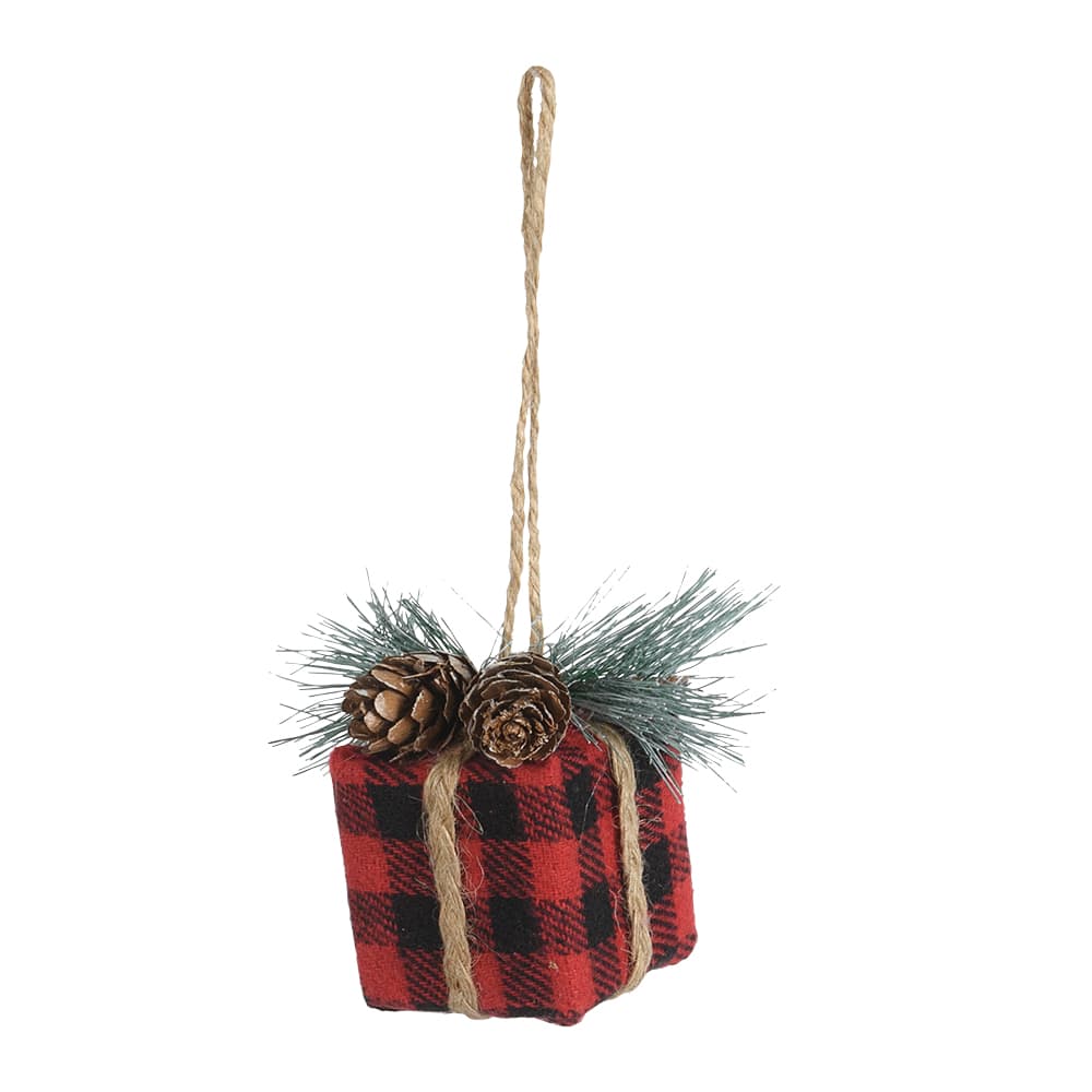 Ornement cadeau de Noël 3 1/8 po