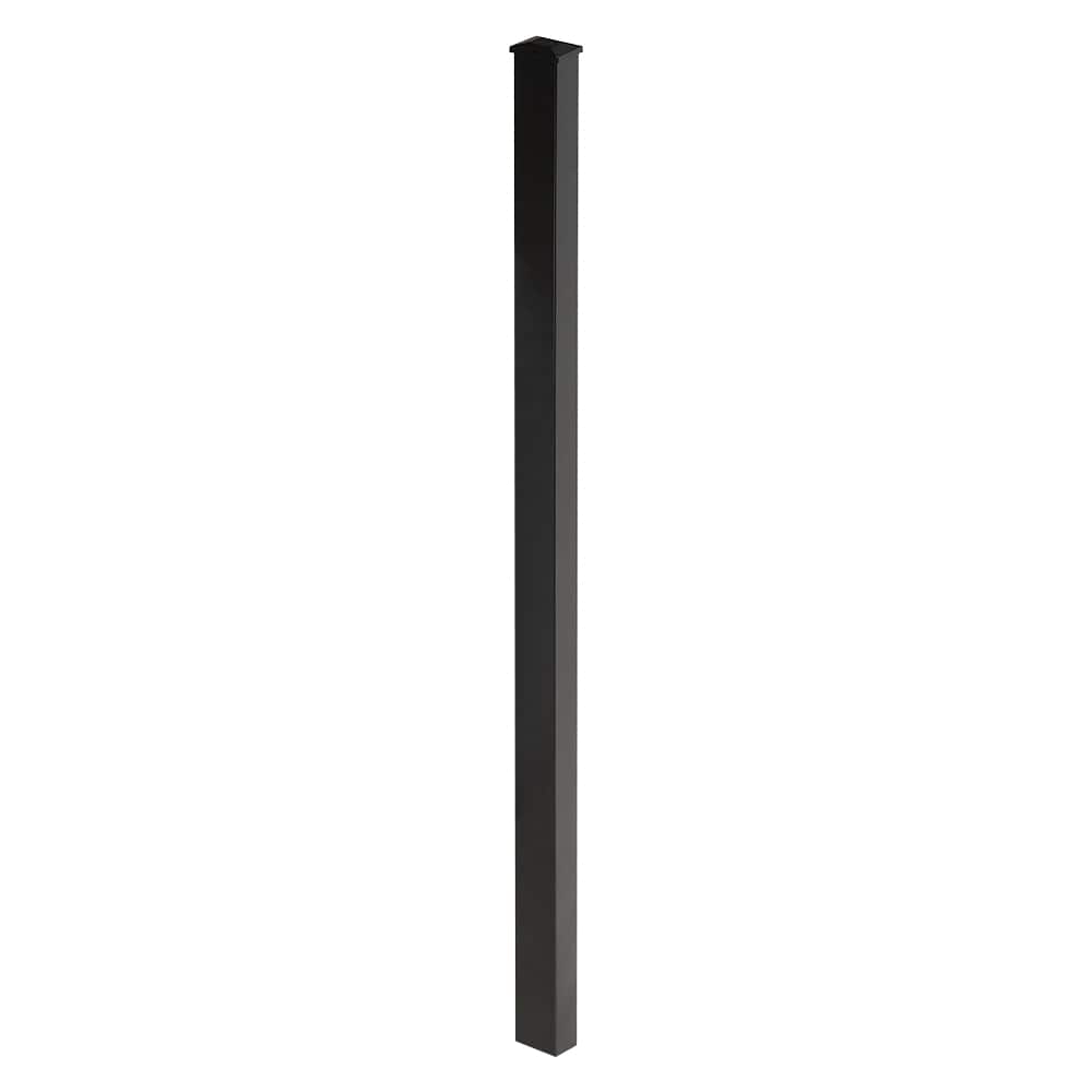 Universal Fence Steel Post 96 in. Black