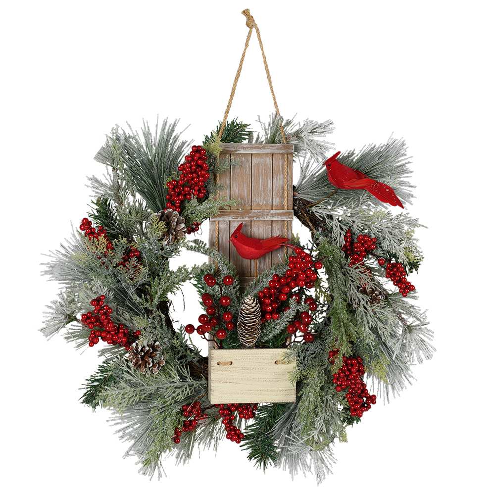 Couronne de Noël 24 po