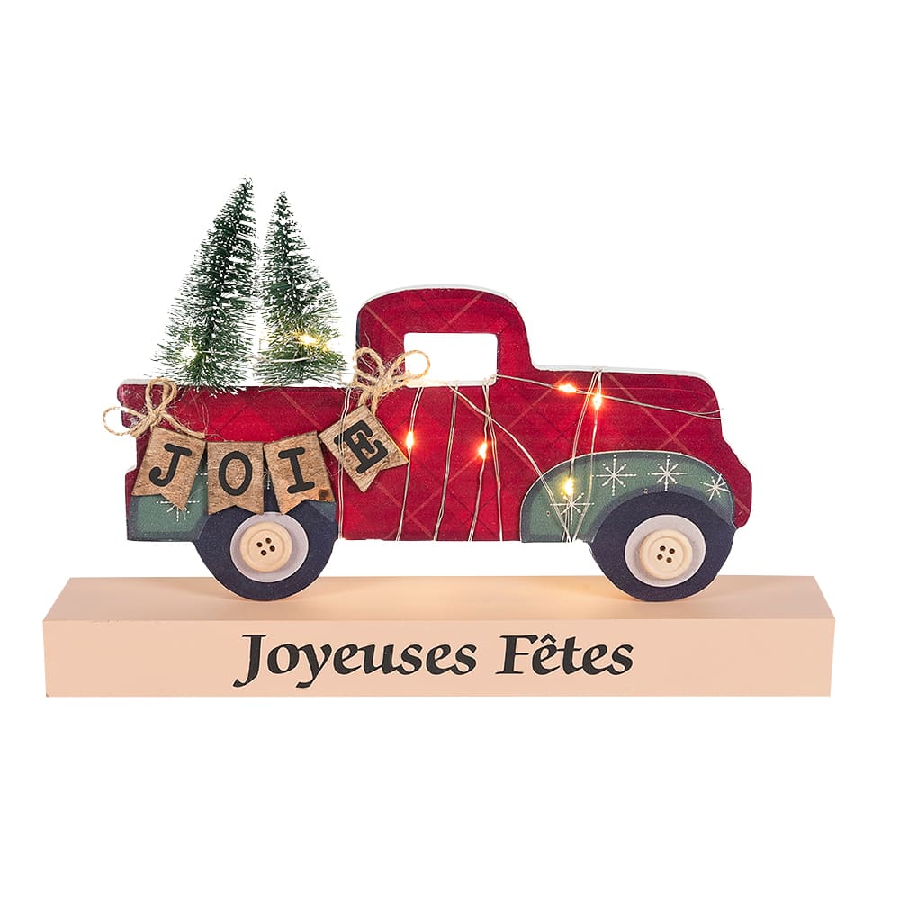 Camion lumineux vintage 7 7/8 po