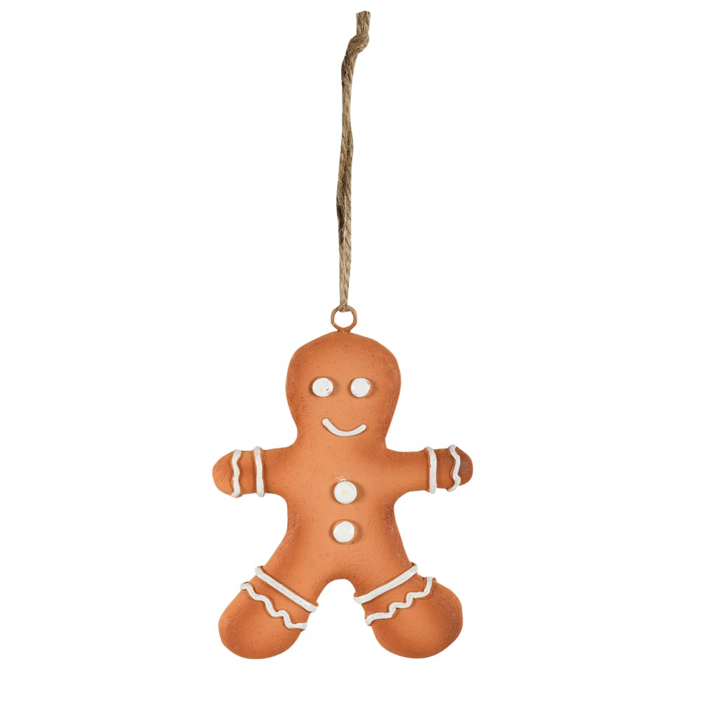 Ornement bonhomme en pain d'épices 4 3/8 po