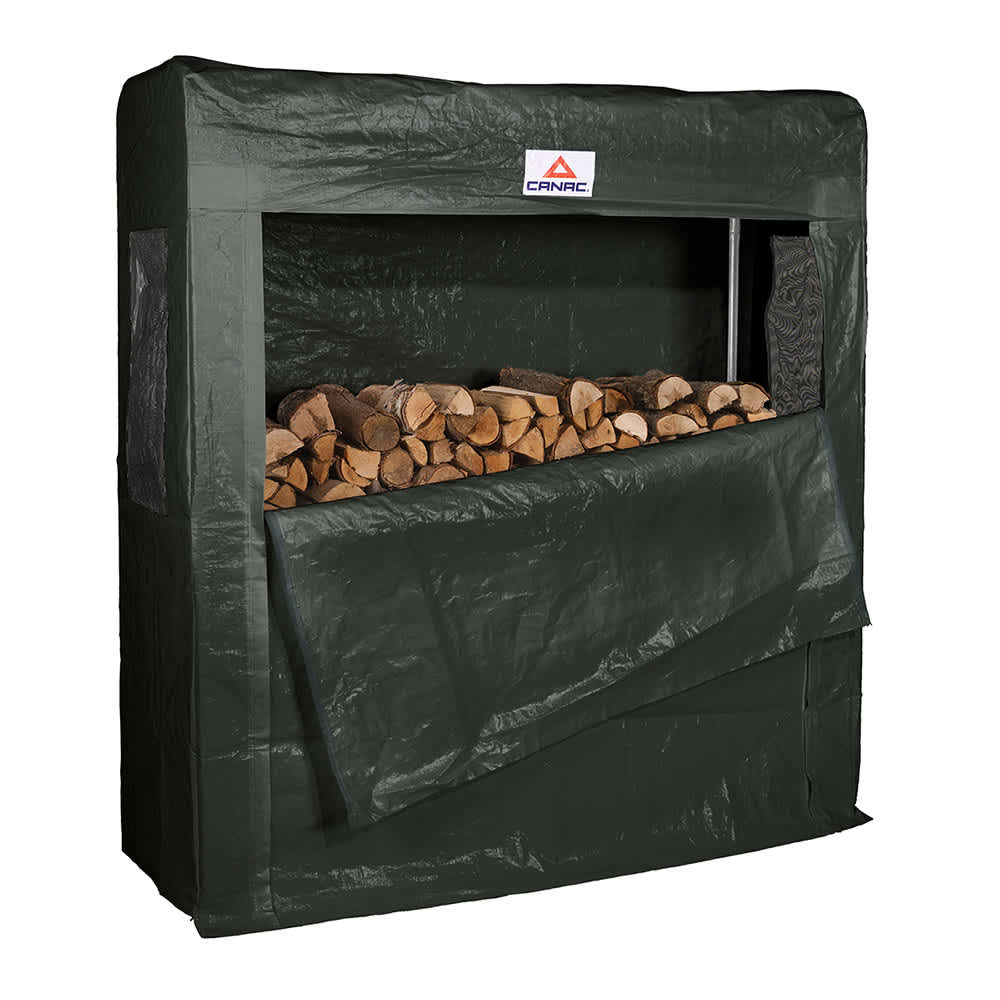 Log Shelter green 5 ft. 6 in. x 5 ft. 9 in.
