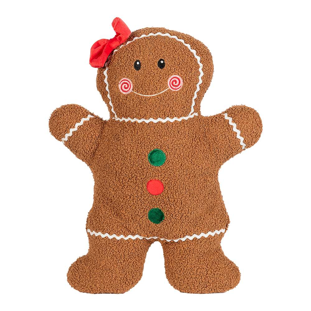 VERTUO Gingerbread Cookie Cushion 13 3/8 po 18 7/8 po