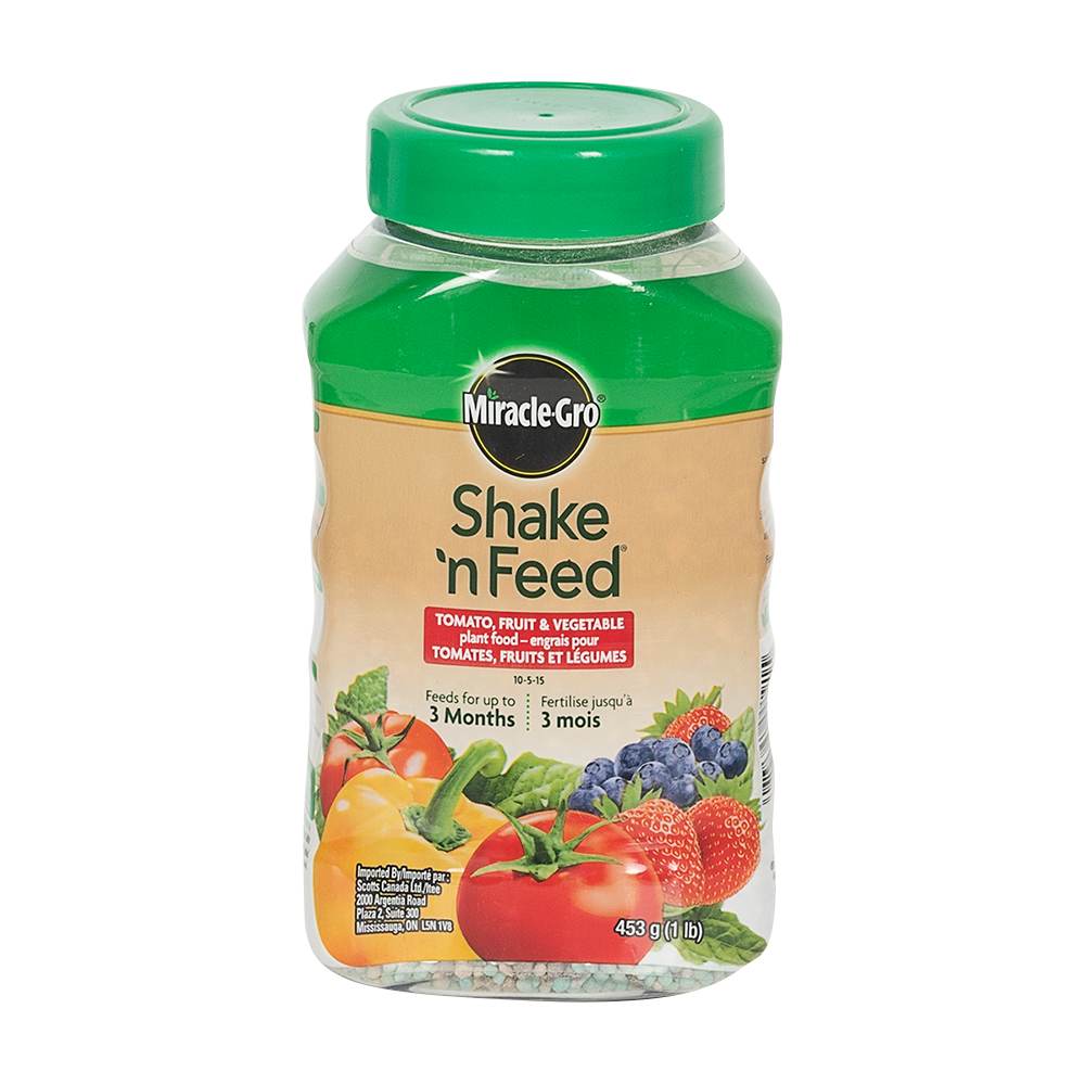 Engrais pour tomates, fruits et légumes Shake 'n Feed 10-5-15, 453 g