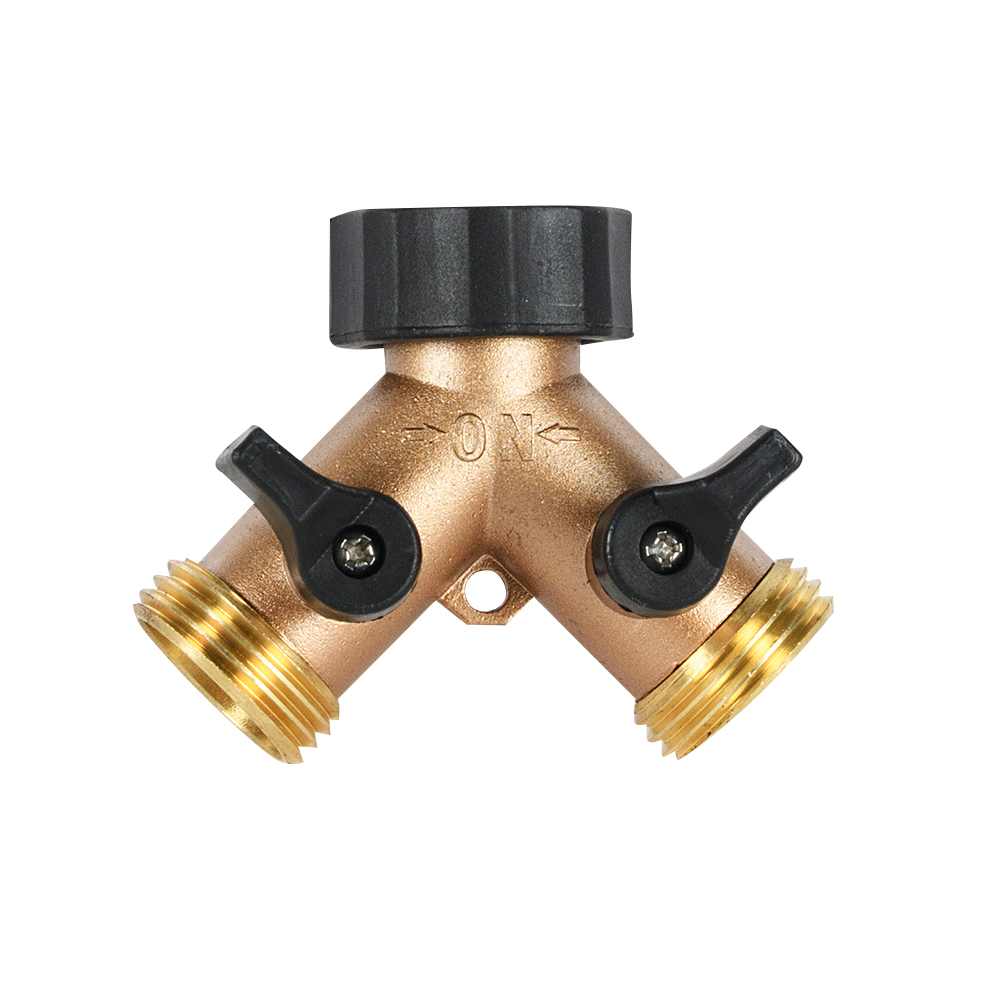 Raccord de tuyau d'arrosage à 2 voies