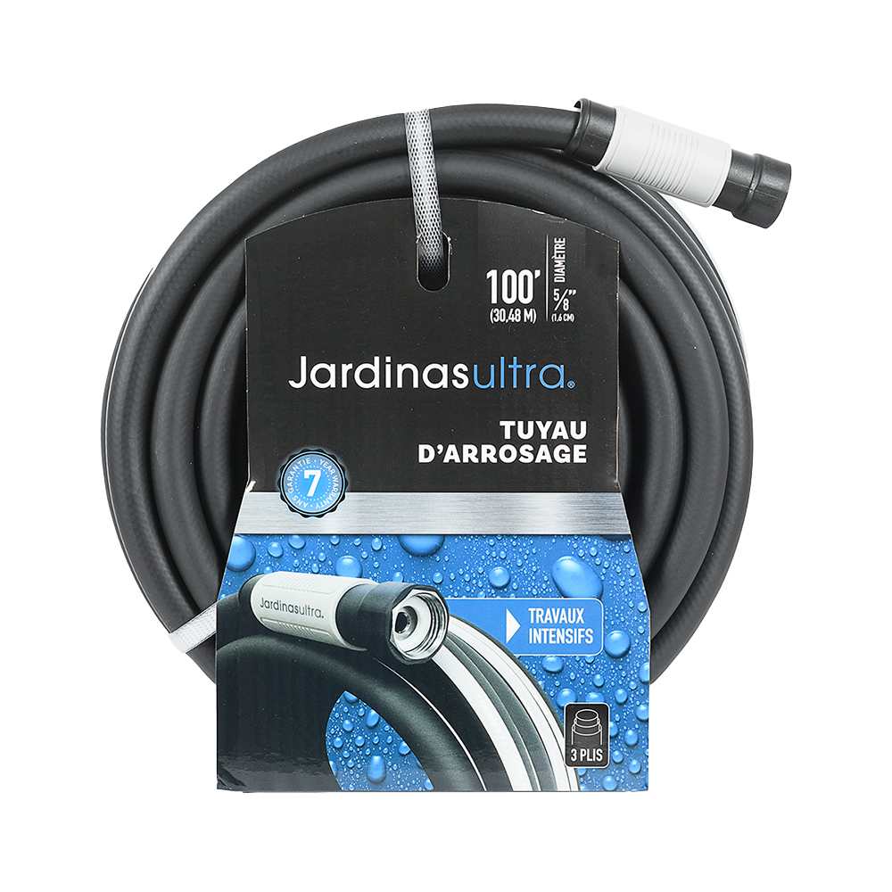 Tuyau d'arrosage 5/8 po x 100 pi