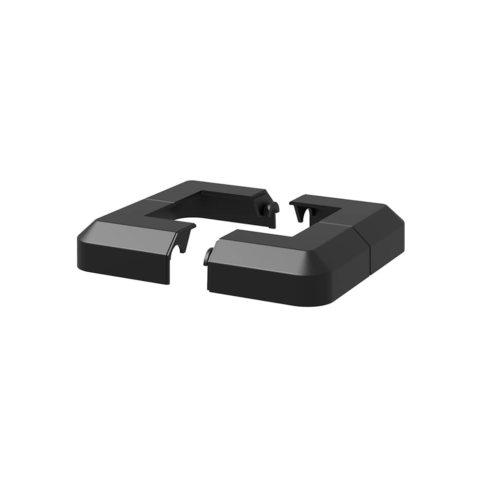 Pillar Aluminum Railing Post Base Cover Black 2 1/2 in.