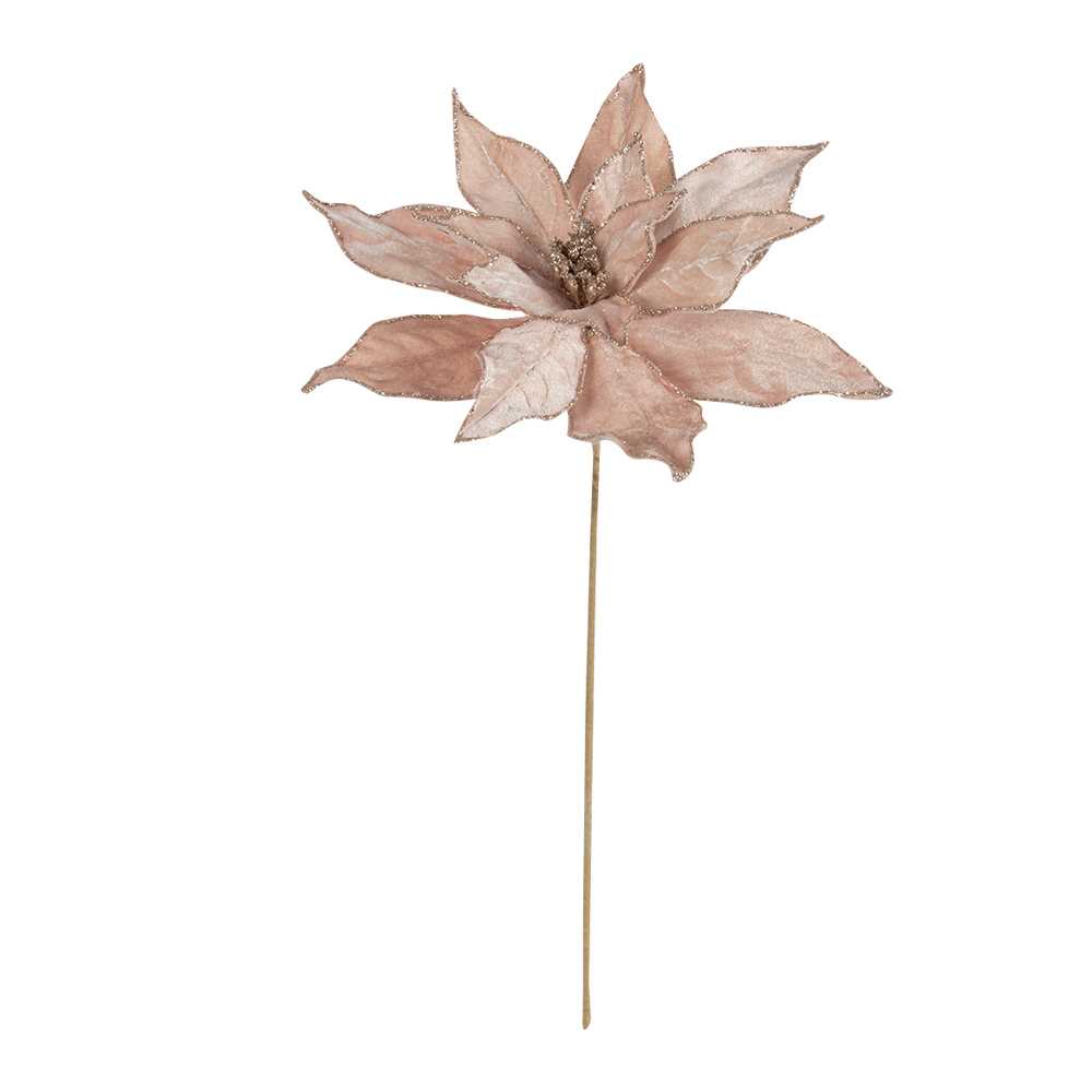 Pic décoratif poinsettia rose 17 3/4 po VERTUO