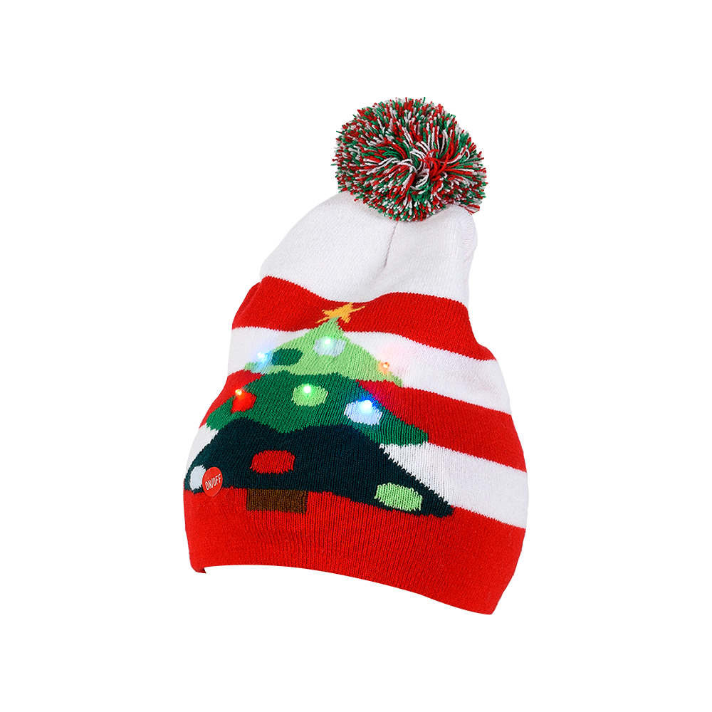 Tuque de Noël lumineuse VERTUO