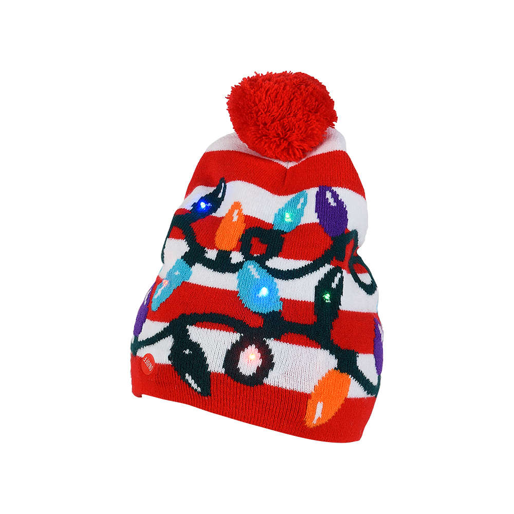Tuque de Noël lumineuse VERTUO