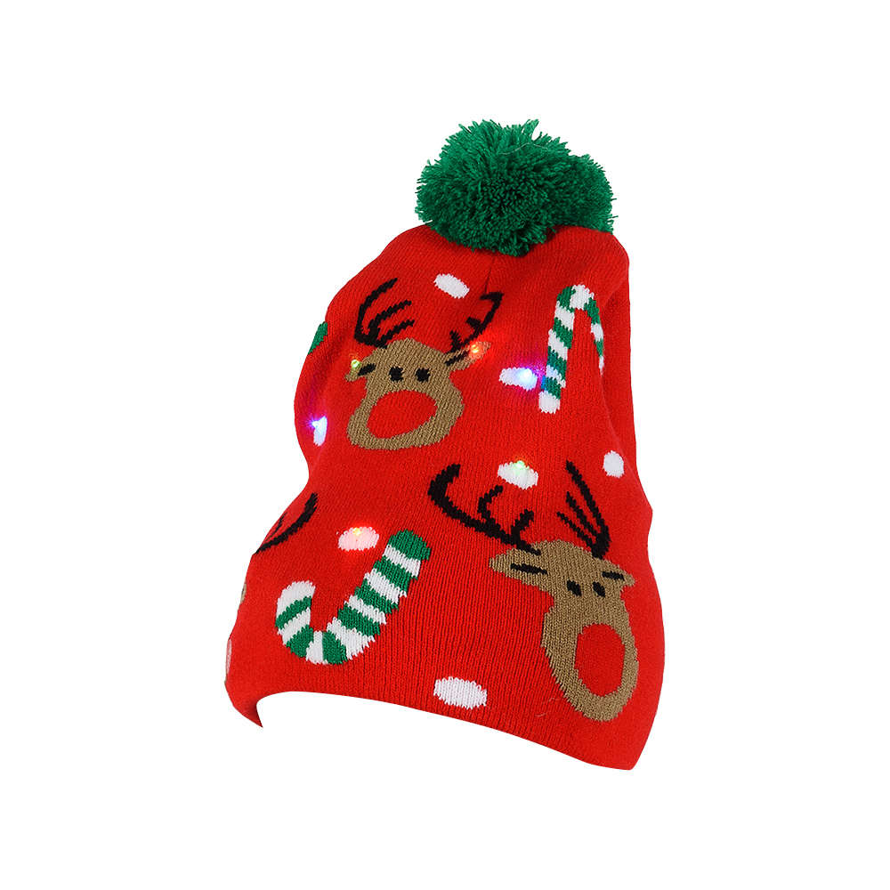 Tuque de Noël lumineuse VERTUO