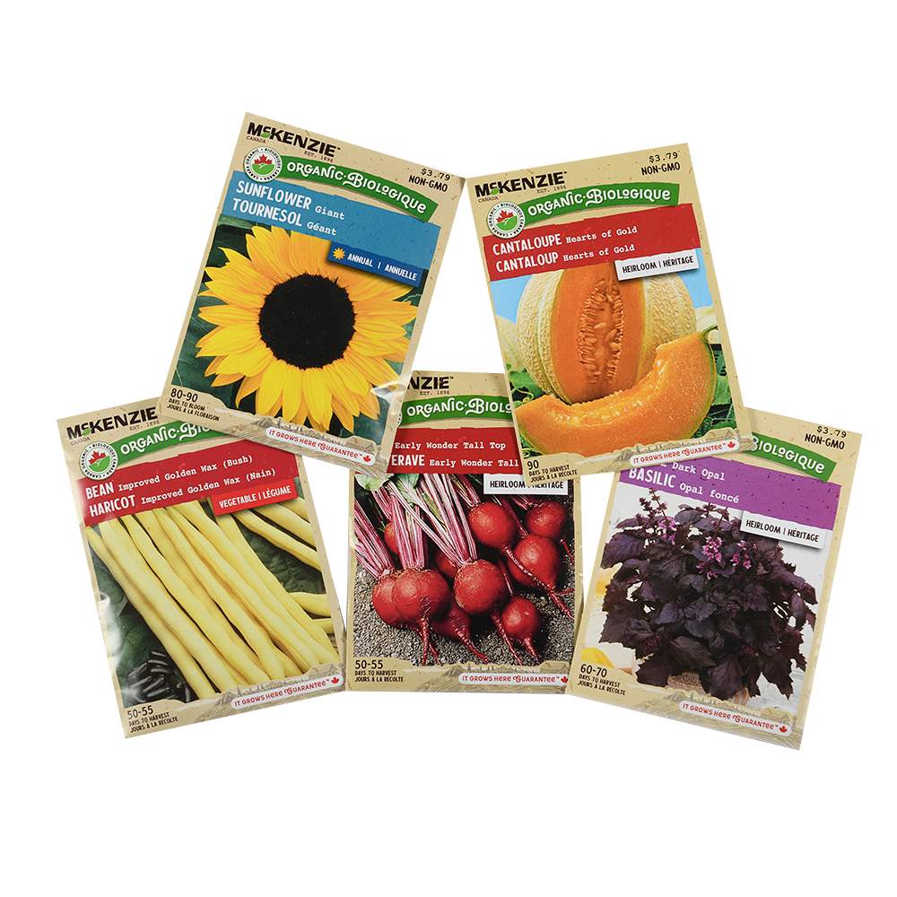 Organic McKenzie Assorted Seeds Vegetable, Fruits, Flowers and Herbs