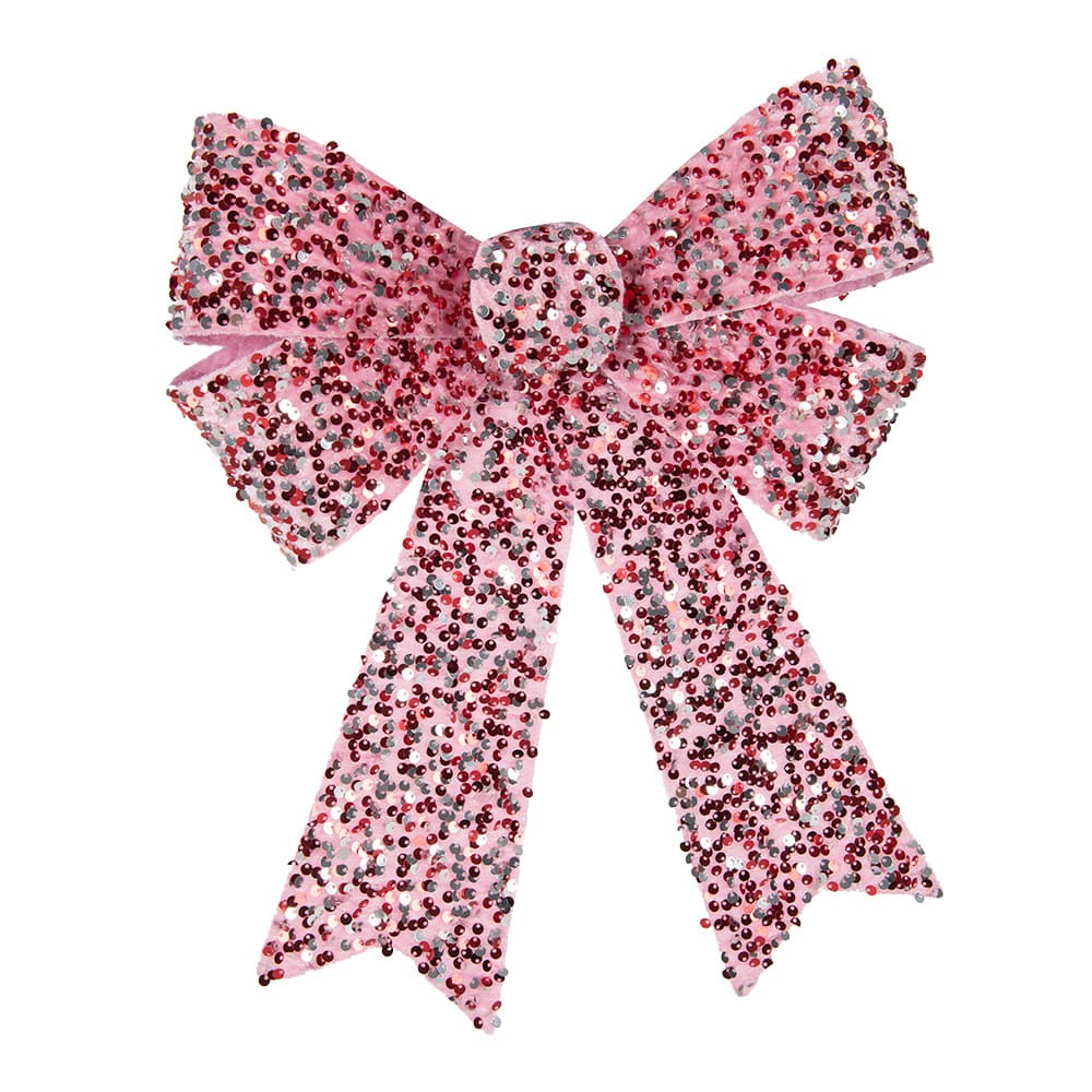 Boucle de Noël rose 12 po VERTUO